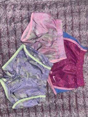 Nike Girls' Shorts Set - Lavender, Pink & Magenta